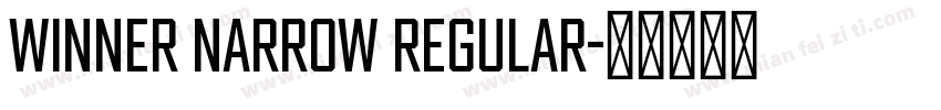 Winner Narrow Regular字体转换